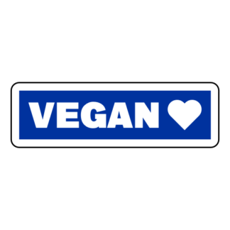 Vegan Sticker (Blue)
